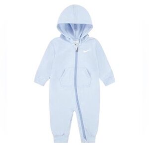 Nike Baby Boys Hooded Fleece Romper | Size 18M